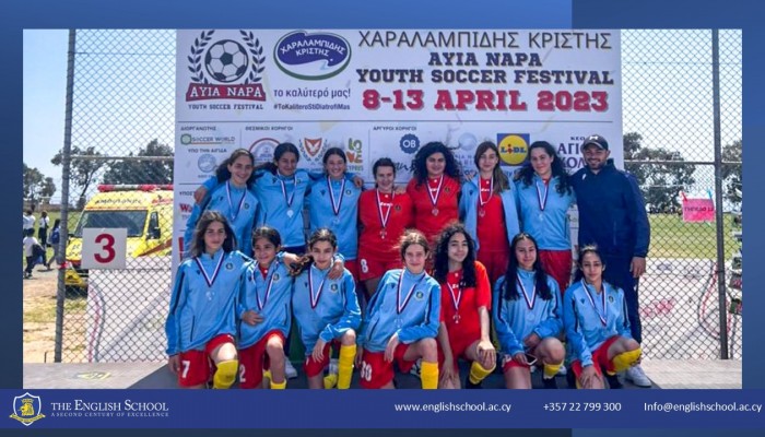 U15 Girls Football Team Shines at Ayia Napa Tournament 2023